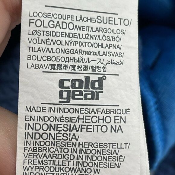 Under Armour Spring Gammut Jacket Blue Full Zip Hooded Mens Size Large Outdoor - Picture 7 of 8